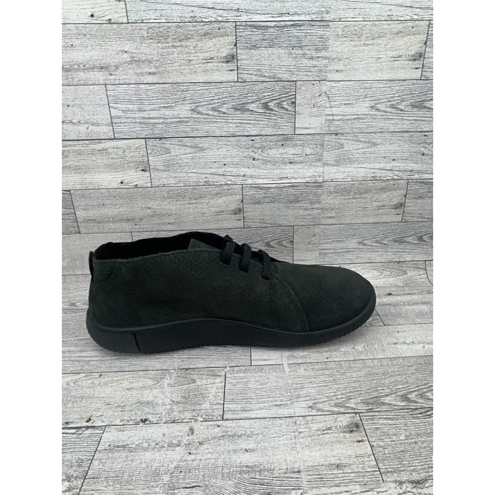 KEEN Mosey‎ Chukka Men Sz 11 Dark Olive Green Leather Minimalist Boots 1029529